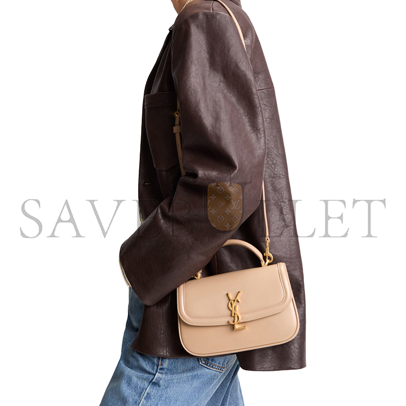 Y51 SOLFERINO MINI TOP HANDLE IN BOX Sa1nt Lau*nt A002L60SX0W9295 (19.5*11.5*5.7cm)